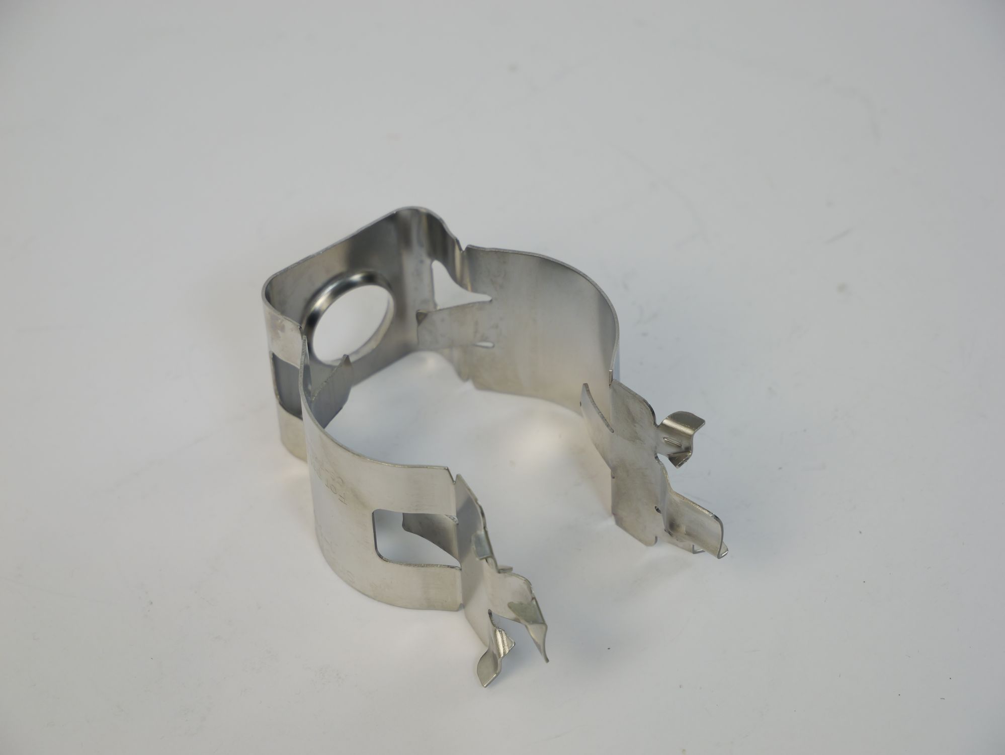 SUS301 Stainless Steel Stamping Forming and Polishing Exhaust Pipe Bracket (2)